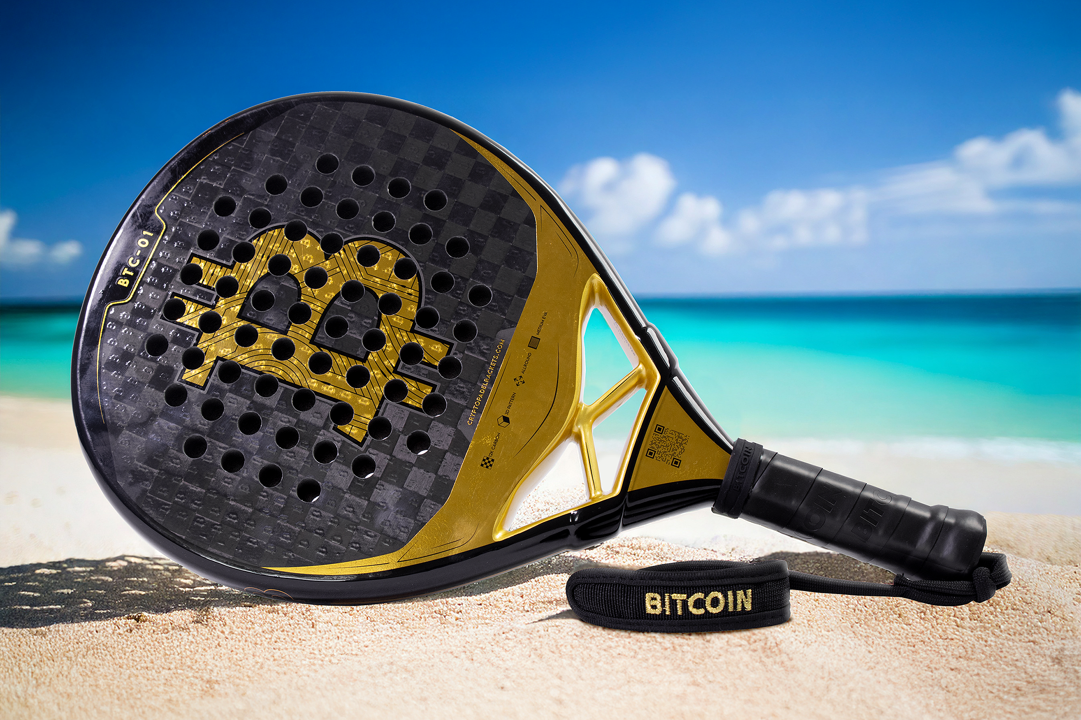 PADEL RACKET BITCOIN TEARDROP (OG BATCH 1)